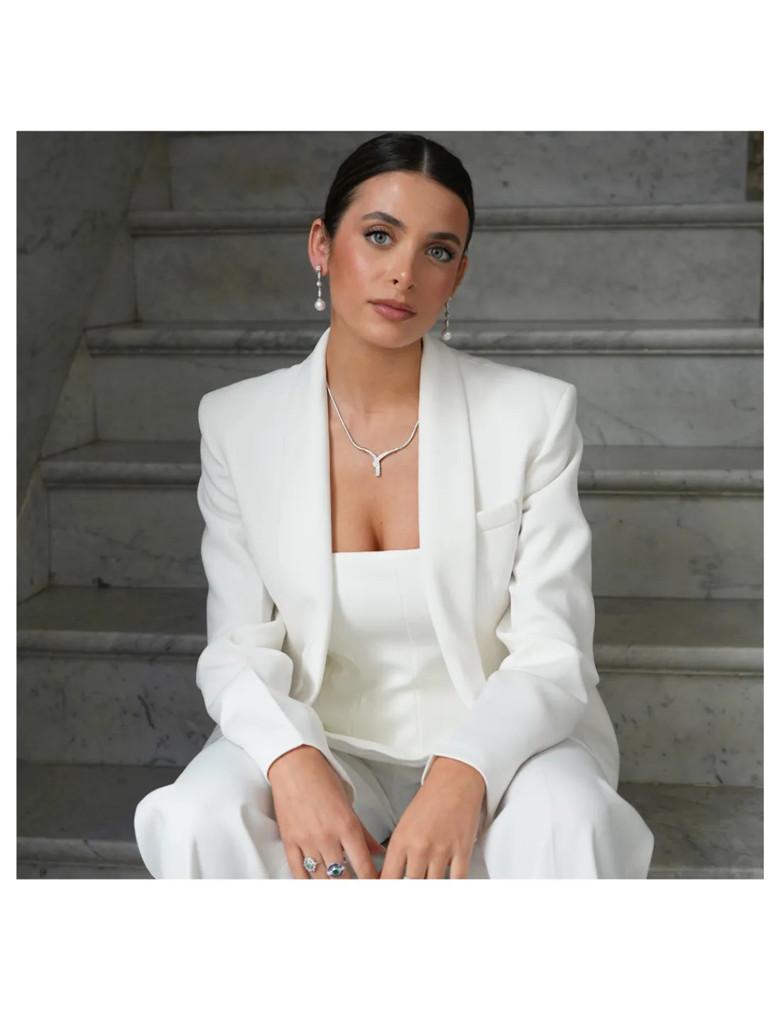 Fashion Gargantilla Oro Blanco Y Diamantes Para Ella | Piezas Únicas