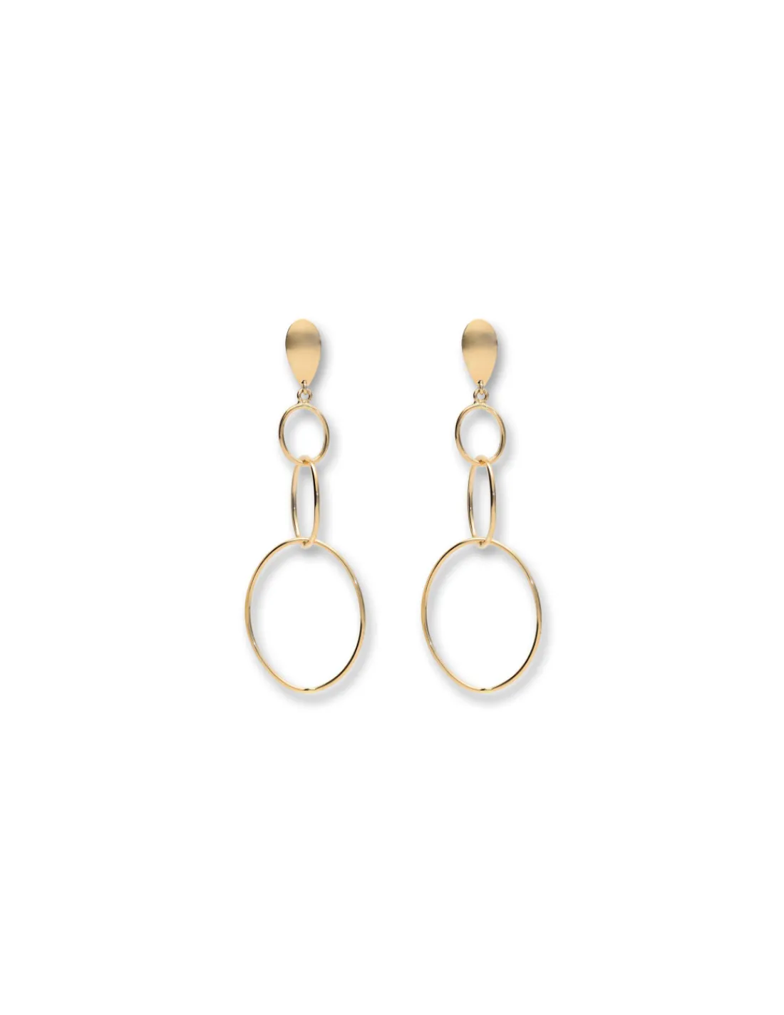 Hot Pendientes Oro Amarillo Para Ella | Pendientes