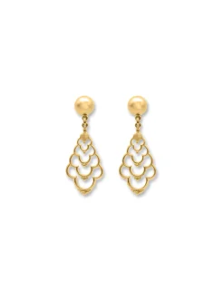 Outlet Pendientes Oro Amarillo Para Ella | Pendientes