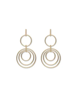 Clearance Pendientes Oro Amarillo Aros Para Ella | Pendientes