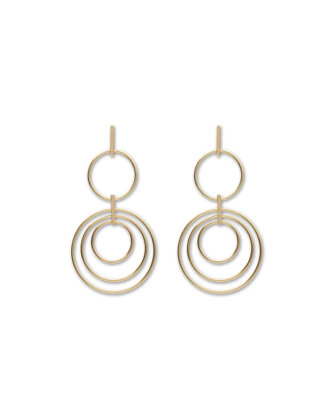 Clearance Pendientes Oro Amarillo Aros Para Ella | Pendientes