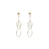 Fashion Pendientes Oro Amarillo Aros Pendientes | Para Ella