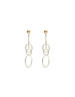 Fashion Pendientes Oro Amarillo Aros Pendientes | Para Ella