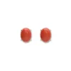 Outlet Pendientes Oro Amarillo Y Coral Para Ella | Pendientes