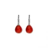 Online Pendientes Oro Blanco, Diamantes y Coral Pendientes | Para Ella