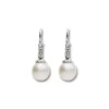 Hot Pendientes Oro Blanco, Diamantes Y Perlas Australianas Para Ella | Pendientes
