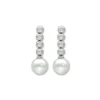 Sale Pendientes Oro Blanco, Diamantes Y Perla Australiana Para Ella | Pendientes