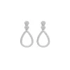 Discount Pendientes Oro Blanco Y Diamantes Para Ella | Pendientes