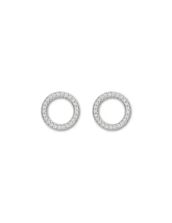 Sale Pendientes Oro Blanco Y Diamantes Para Ella | Pendientes