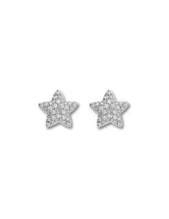 Outlet Pendientes Oro Blanco Y Diamantes Para Ella | Pendientes
