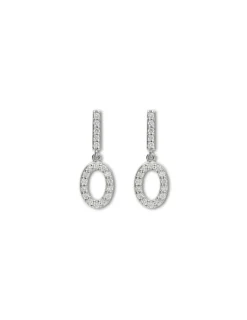Fashion Pendientes Oro Blanco Y Diamantes Para Ella | Pendientes