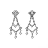 Clearance Pendientes Oro Blanco Y Diamantes Para Ella | Pendientes