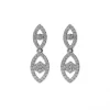 Clearance Pendientes Oro Blanco Y Diamantes Para Ella | Pendientes