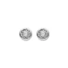 Discount Pendientes Oro Blanco Y Diamante Para Ella | Pendientes