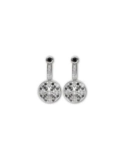 New Pendientes Oro Blanco Y Diamantes Black Diamonds | Pendientes