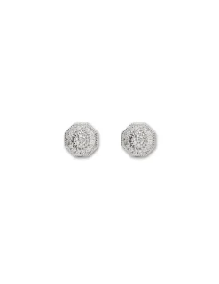 New Pendientes Oro Blanco, Zafiro Y Diamantes Para Ella | Pendientes