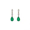Clearance Pendientes Oro Diamantes y Esmeraldas Para Ella | Pendientes