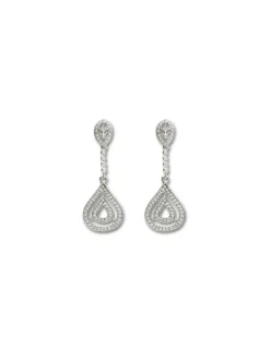 Sale Pendientes Plata Y Circonitas Para Ella | Pendientes