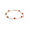 Outlet Pulsera Oro Amarillo Y Coral Pulseras | Para Ella