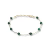 Clearance Pulsera Oro Amarillo Y Malaquita Para Ella | Pulseras