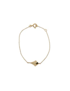 Sale Pulsera Oro Amarillo Y Ónix Para Ella | Pulseras