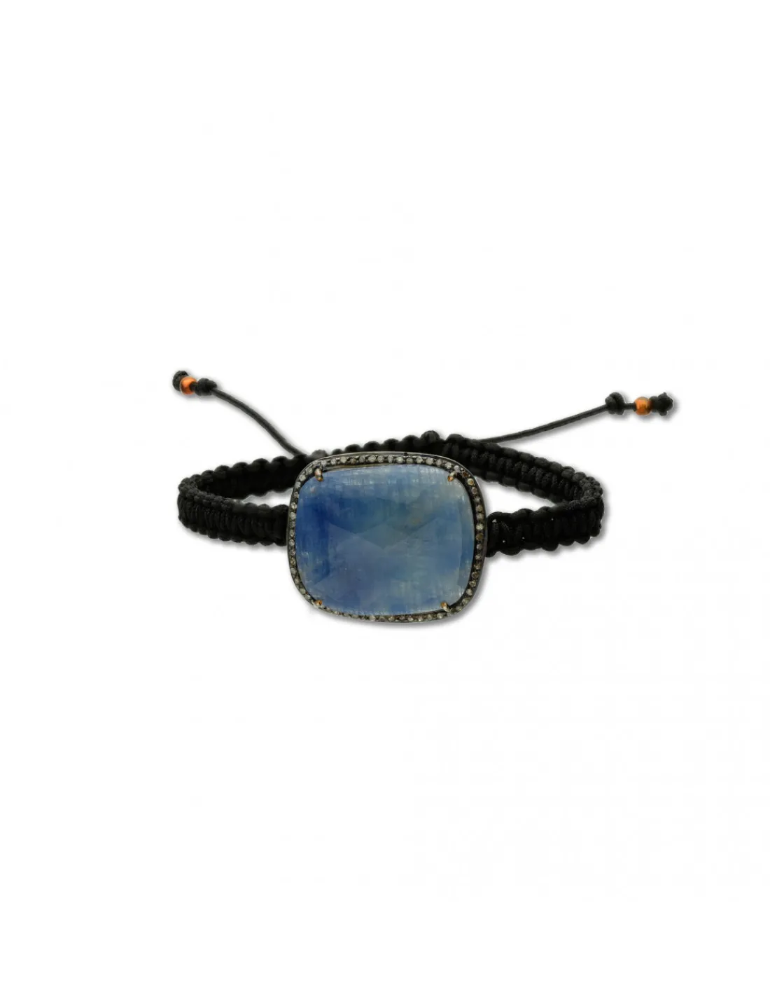 Sale Pulsera Plata Chapada, Zafiro Y Diamantes Para Ella | Pulseras